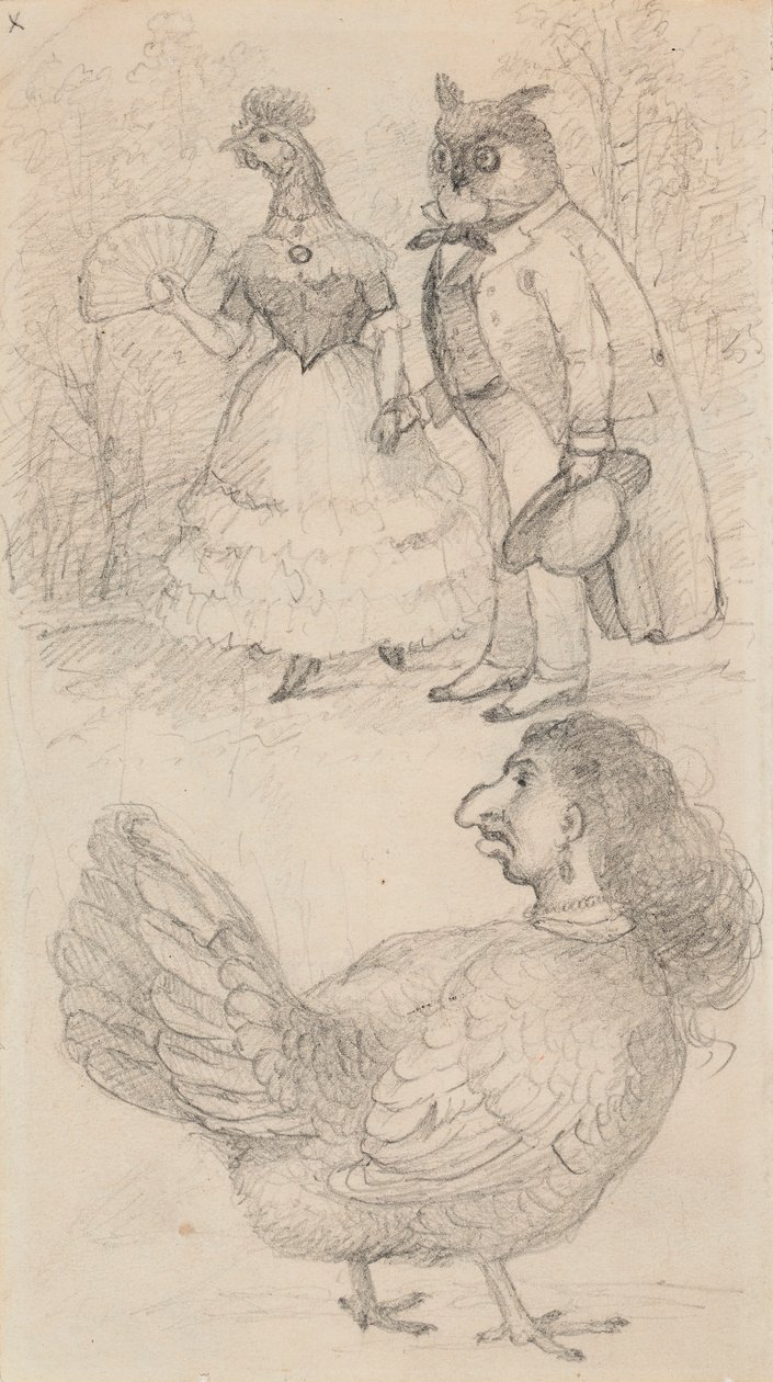 Karikatyrer av Ferdinand von Wright
