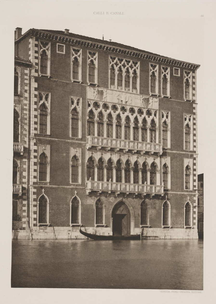 Foscari-palatset av Ferdinando Ongania