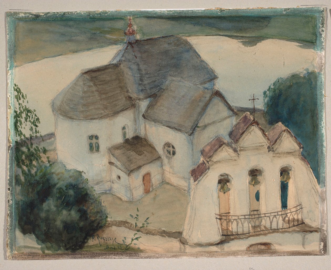 Kyrkan i Wiszniew av Ferdynand Ruszczyc
