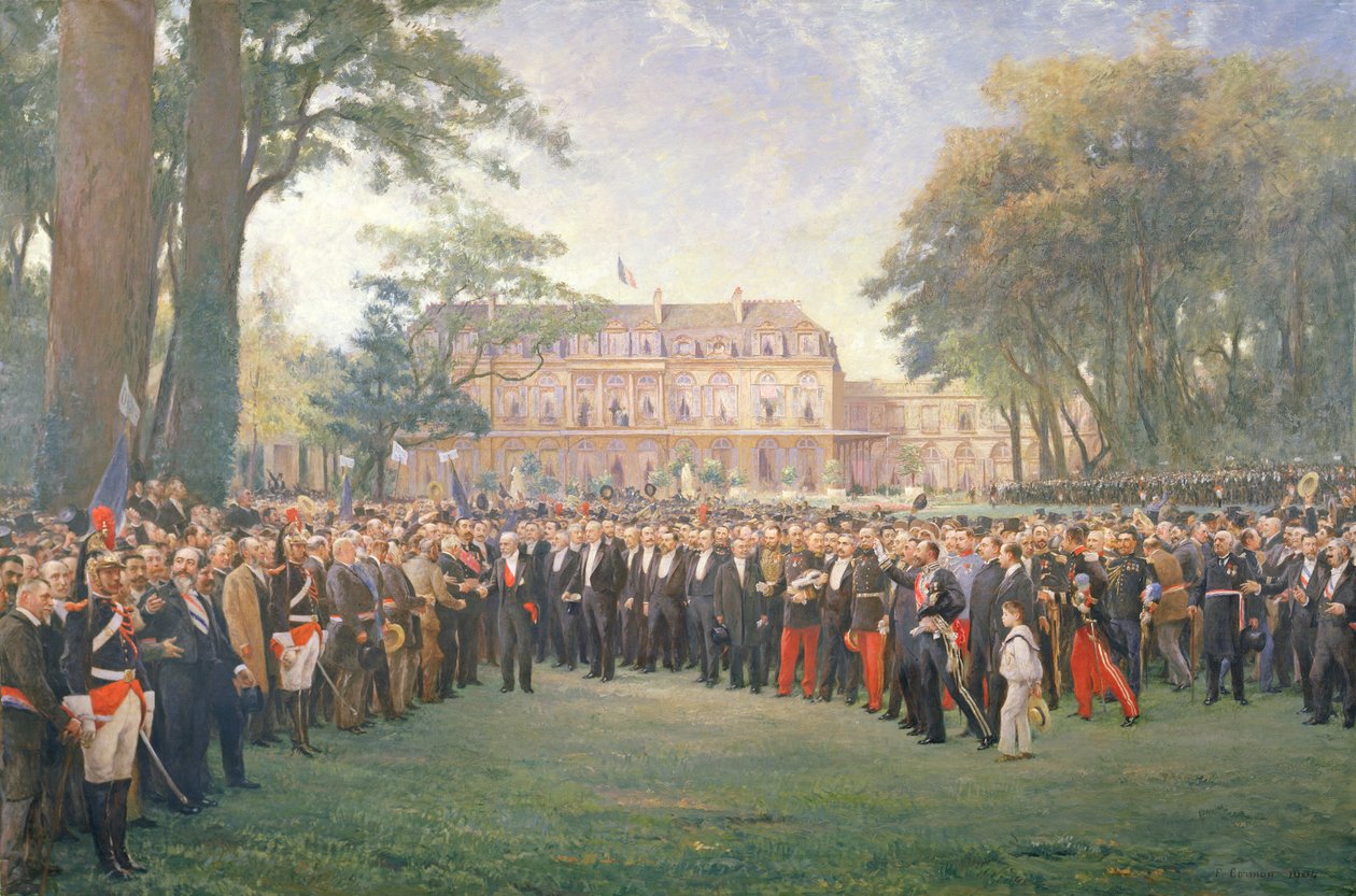 Mottagning av borgmästarna i Frankrike i Elysee-palatset, 22 september 1900, 1904 av Fernand Cormon