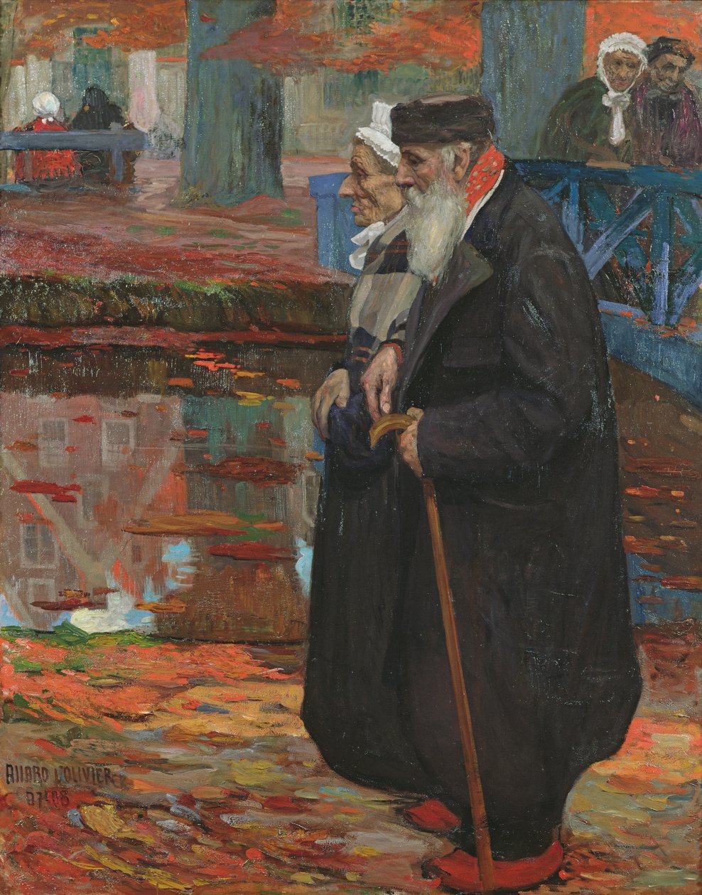 Det gamla paret, 1907 av Fernand Allard L