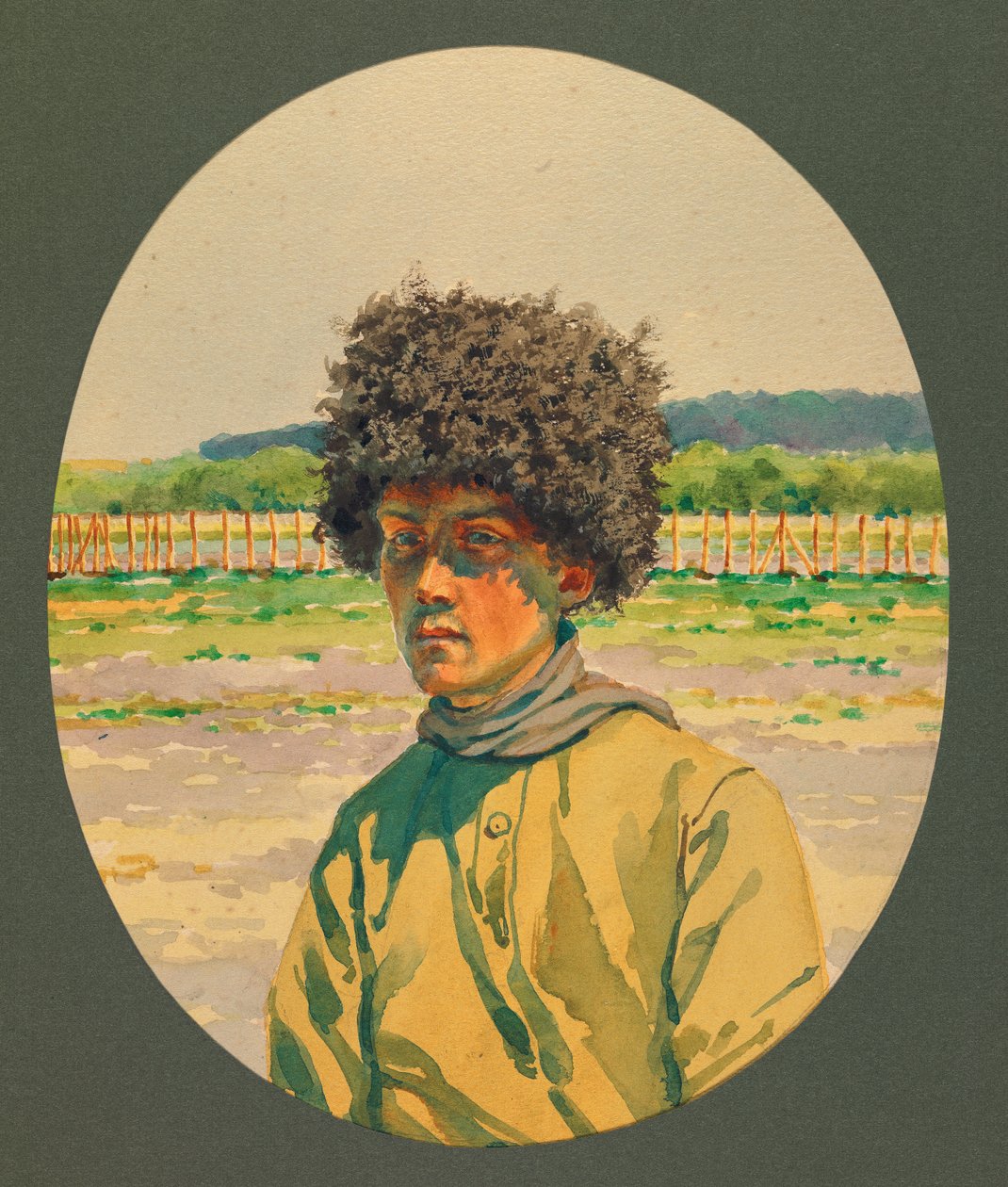 Porträtt av en rysk sydstatsfånge, Gustrow av Fernand Barbier