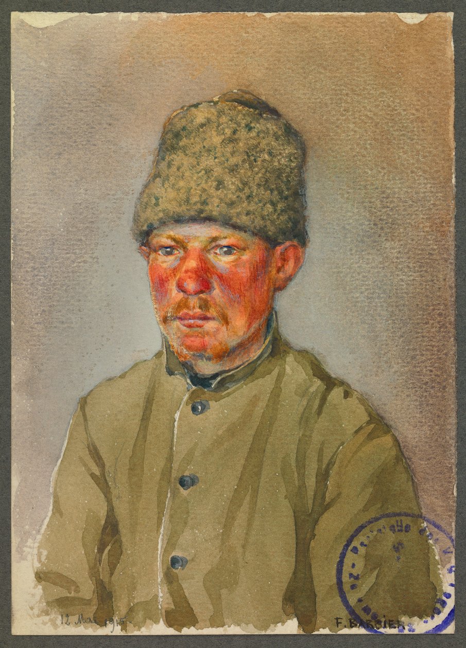 Rysk soldat, Gustrow av Fernand Barbier