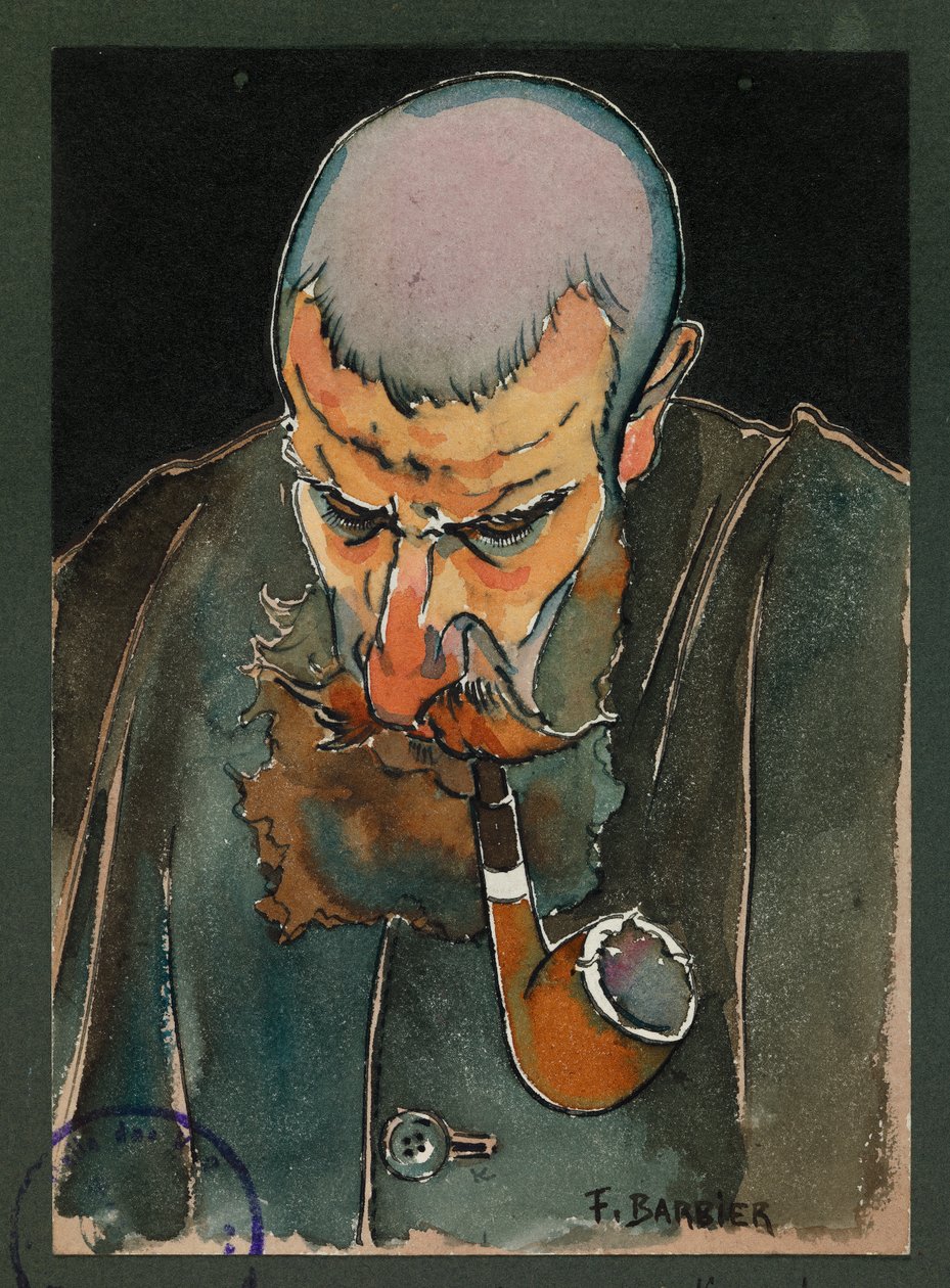 Sergeant Lavissiere serverar mässa, Gustrow av Fernand Barbier