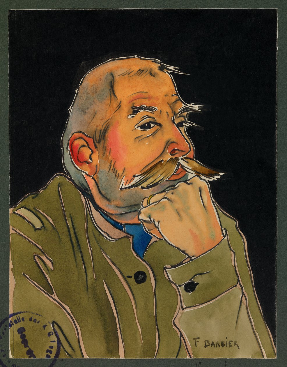 Sergeant Lecacheux, Gustrow av Fernand Barbier