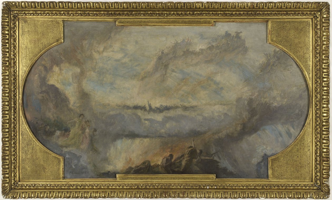 Skiss för norra galleriet i Petit Palais: Den franska revolutionen (tak) av Fernand Cormon