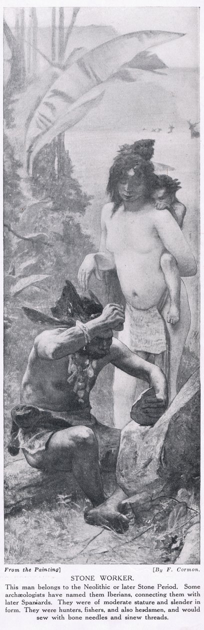 Stenarbetare, illustration från 