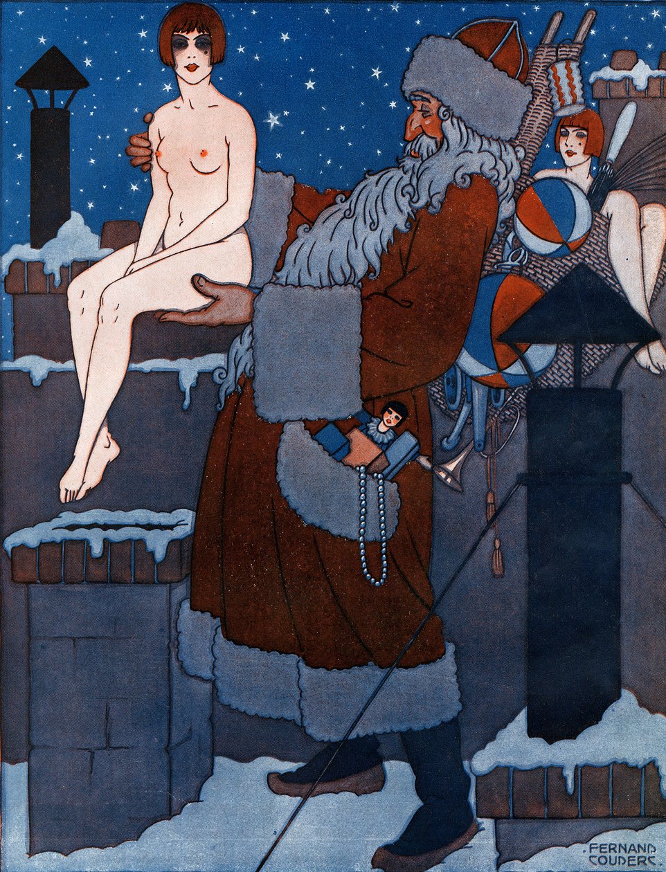 Leksaker för alla - illustration från la Vie Parisienne av Fernand Couderc