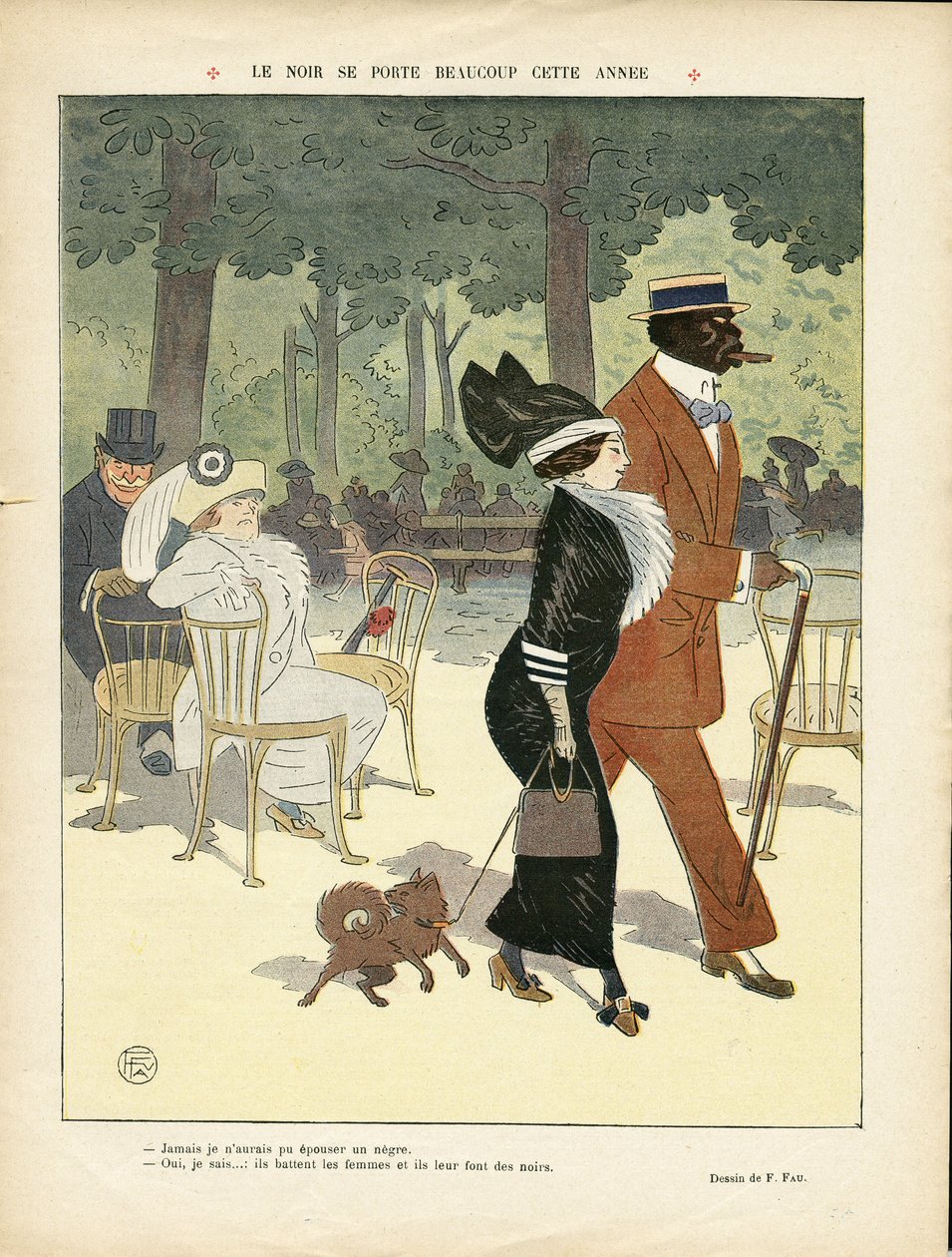 Illustration av Fernand Fau (1858-1919) i Le Lire av Fernand Fau