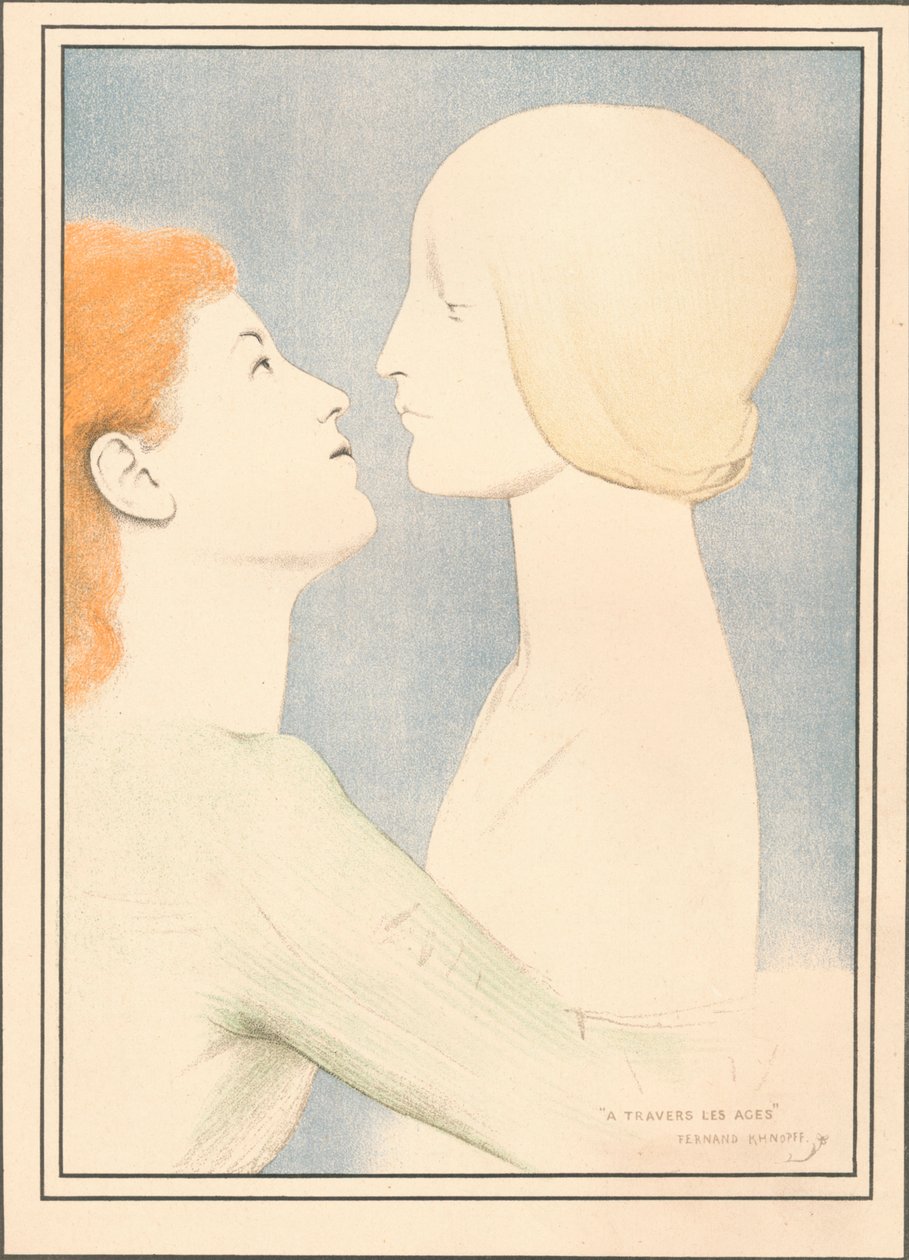 Genom tiderna, c1895 av Fernand Khnopff
