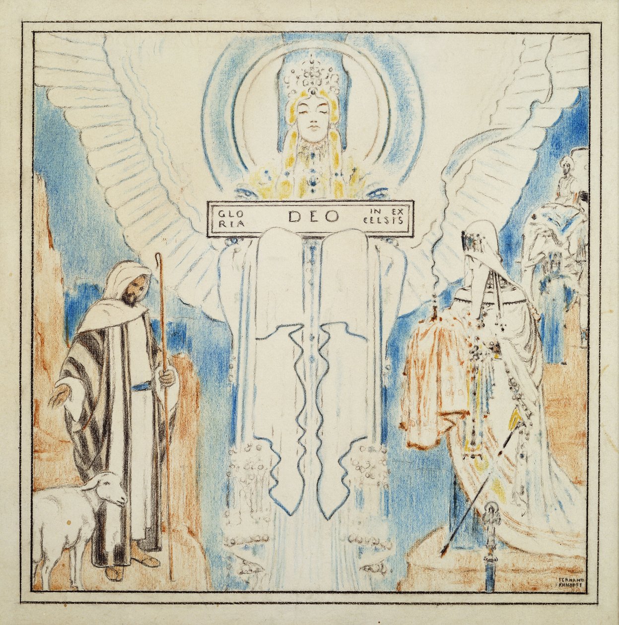 Julängel; Julängel, av Fernand Khnopff