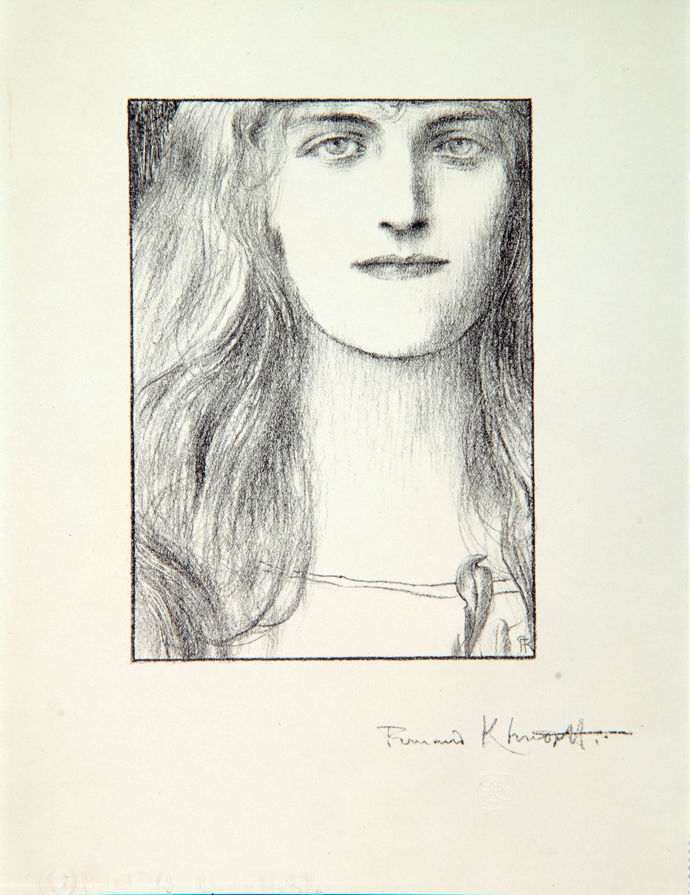 Chef för en kvinna, 1897 av Fernand Khnopff