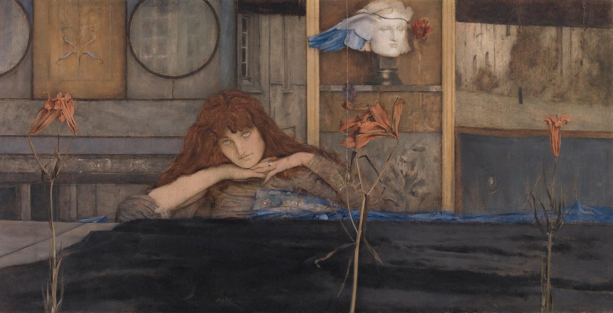 Jag låser dörren bakom mig av Fernand Khnopff