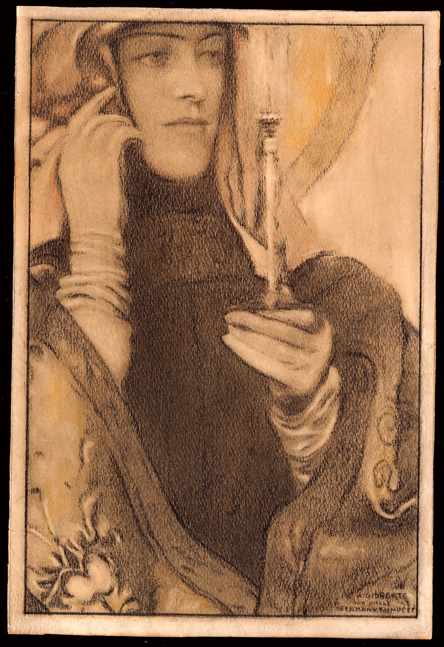 Rökelse, 1917 av Fernand Khnopff