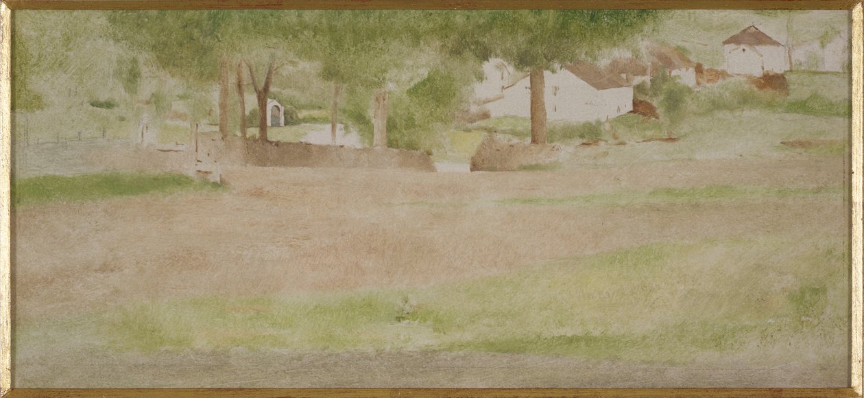 Landskap med bro vid Fosset av Fernand Khnopff