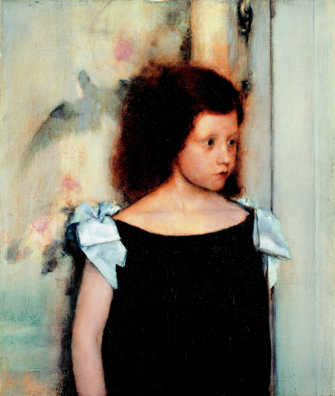 ""Porträtt av Gabrielle Braun"" Målning av Fernand Khnopff (1858-1921) av Fernand Khnopff