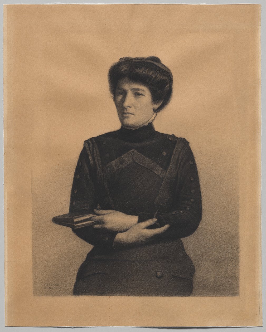 Porträtt av Madame Jules Ricard, född Augustine Bulteau av Fernand Khnopff