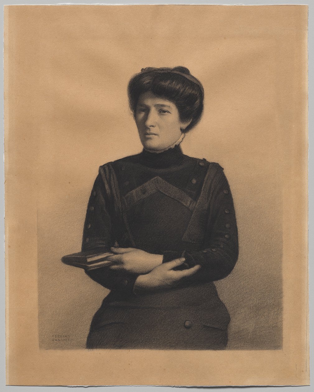 Porträtt av Madame Jules Ricard, född Augustine Bulteau av Fernand Khnopff