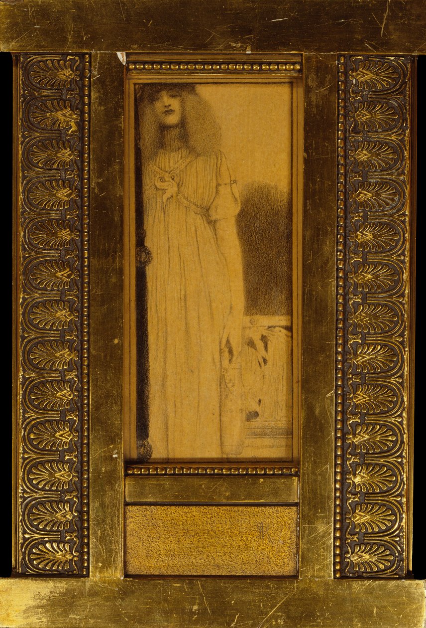 Studie av en kvinna av Fernand Khnopff