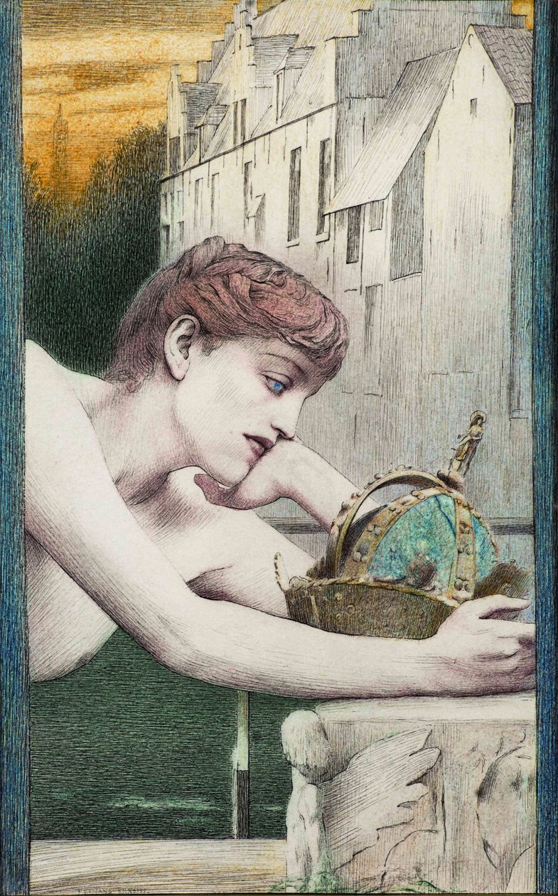 En död stad. Med Georges Rodenbach, 1889. av Fernand Khnopff