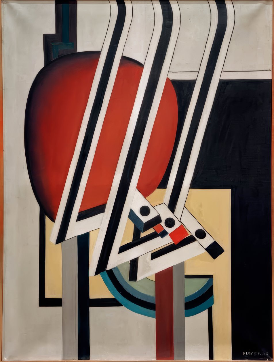 Abstrakt komposition av Fernand Leger