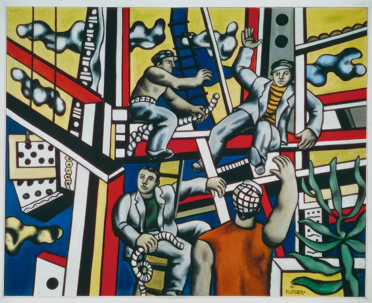 byggarbetare av Fernand Leger