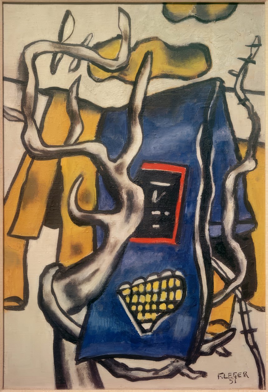 Blå himmel över landskapet av Fernand Leger