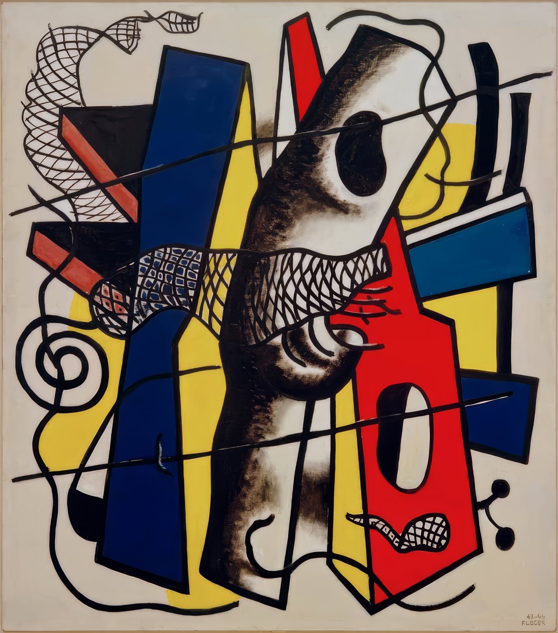 Det svarta trådnätet av Fernand Leger