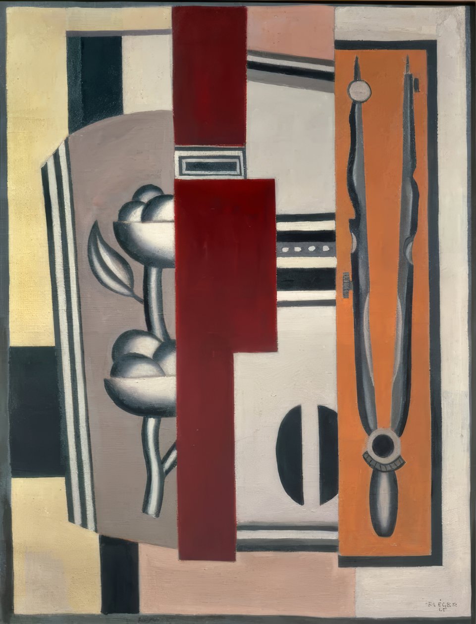 Rosen och cirkeln av Fernand Leger