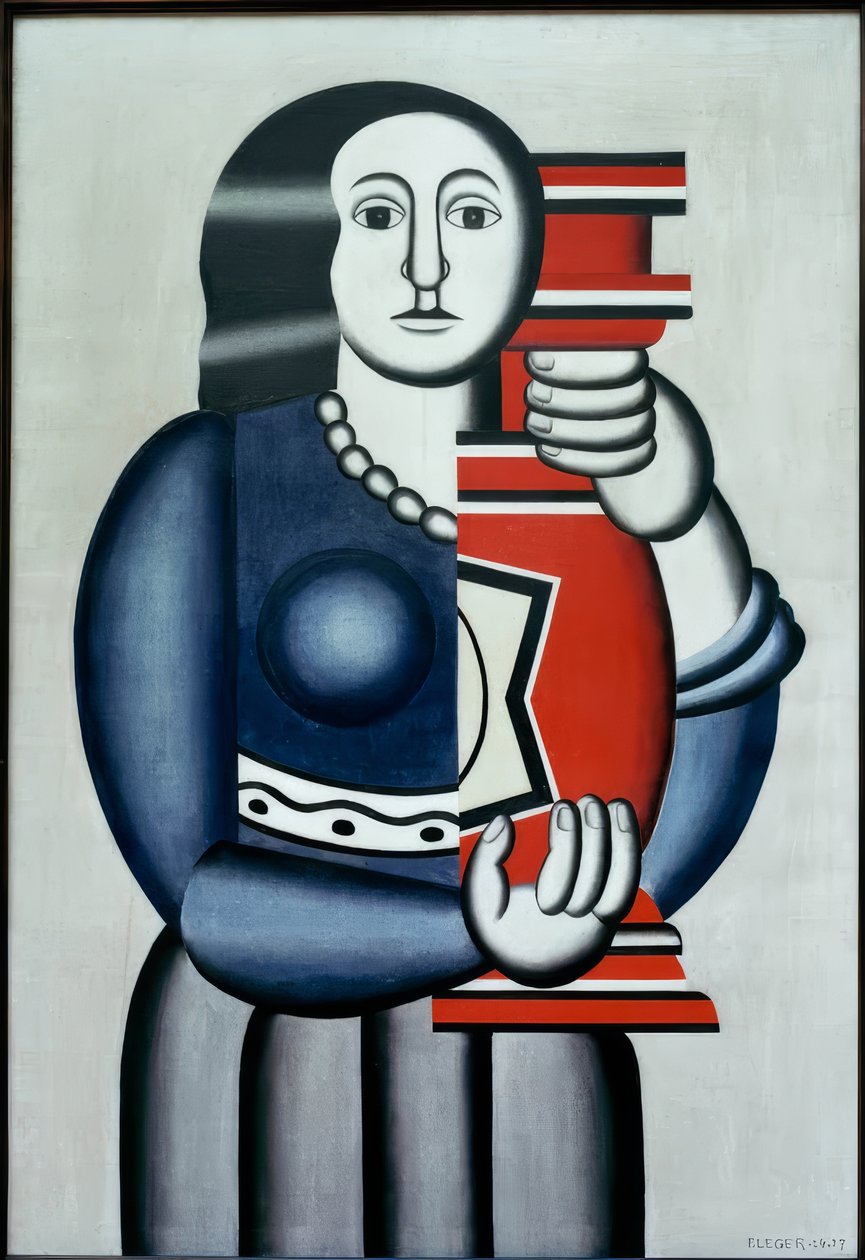 Kvinna med vas av Fernand Leger