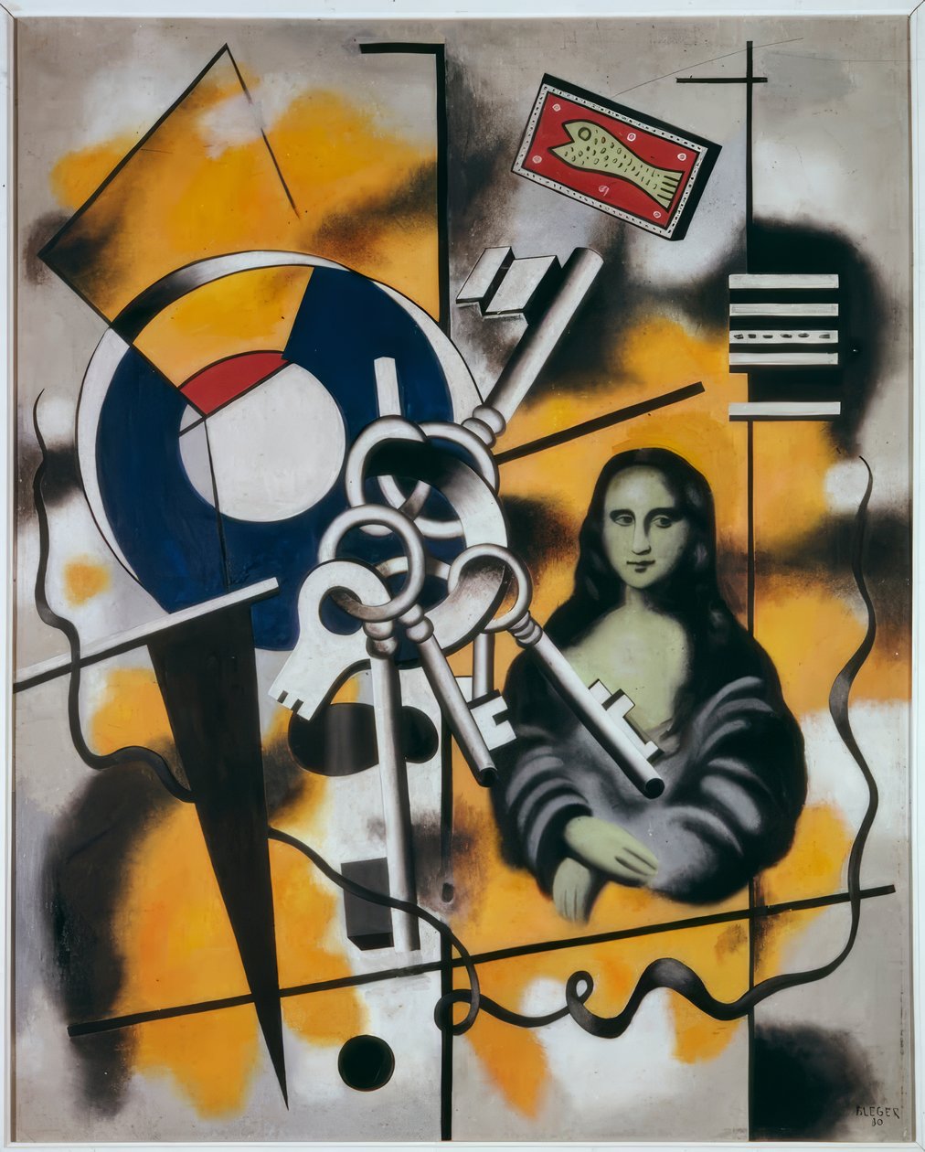 Mona Lisa med nycklarna av Fernand Leger