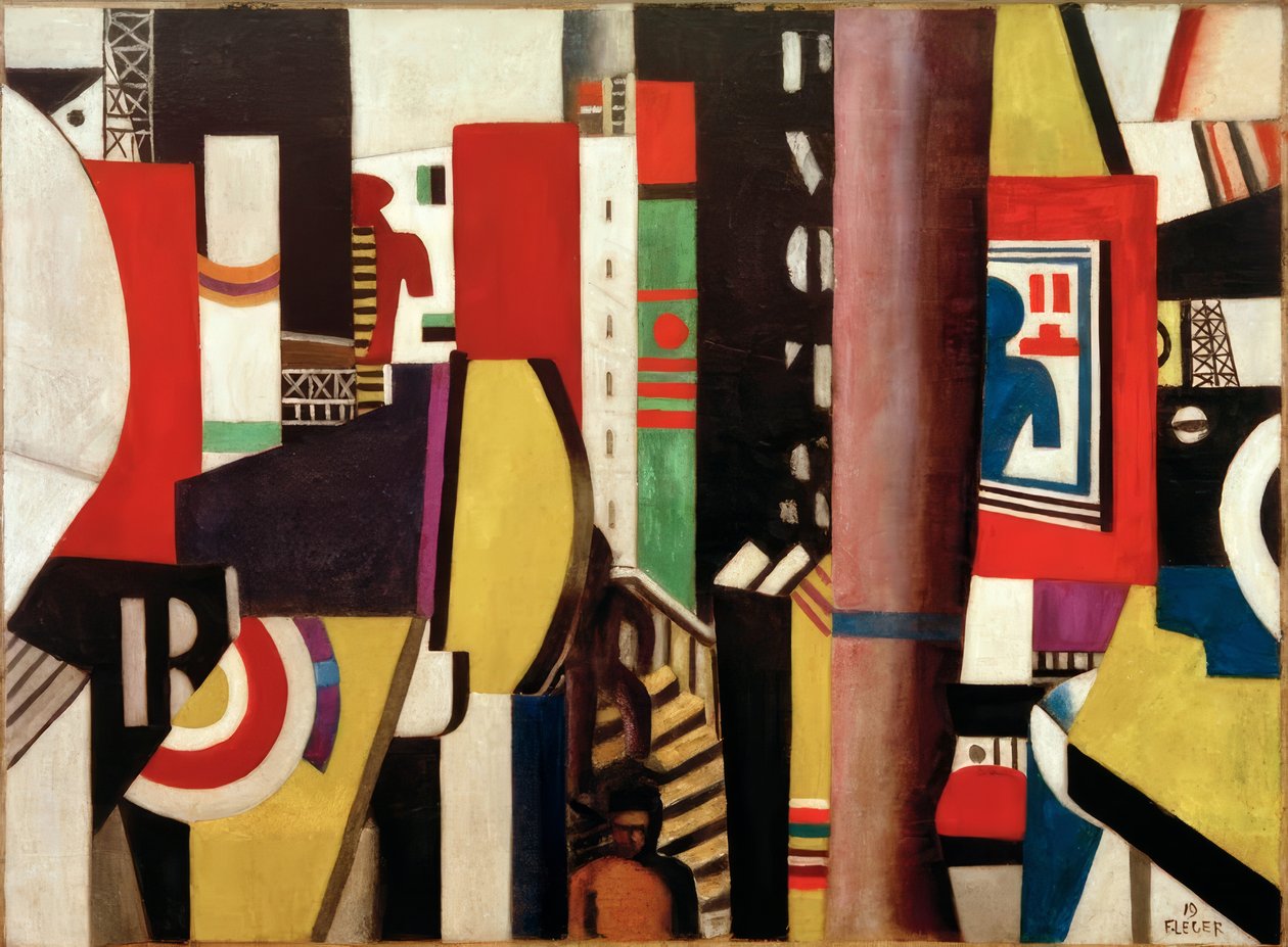 "La Ville" (staden) av Fernand Leger