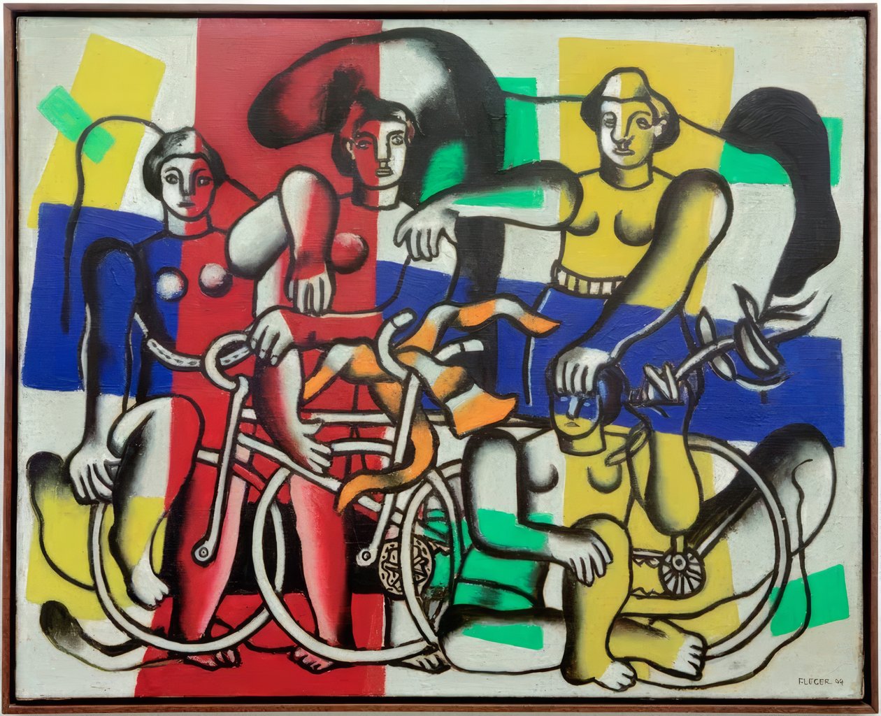 De vackra cyklisterna av Fernand Leger
