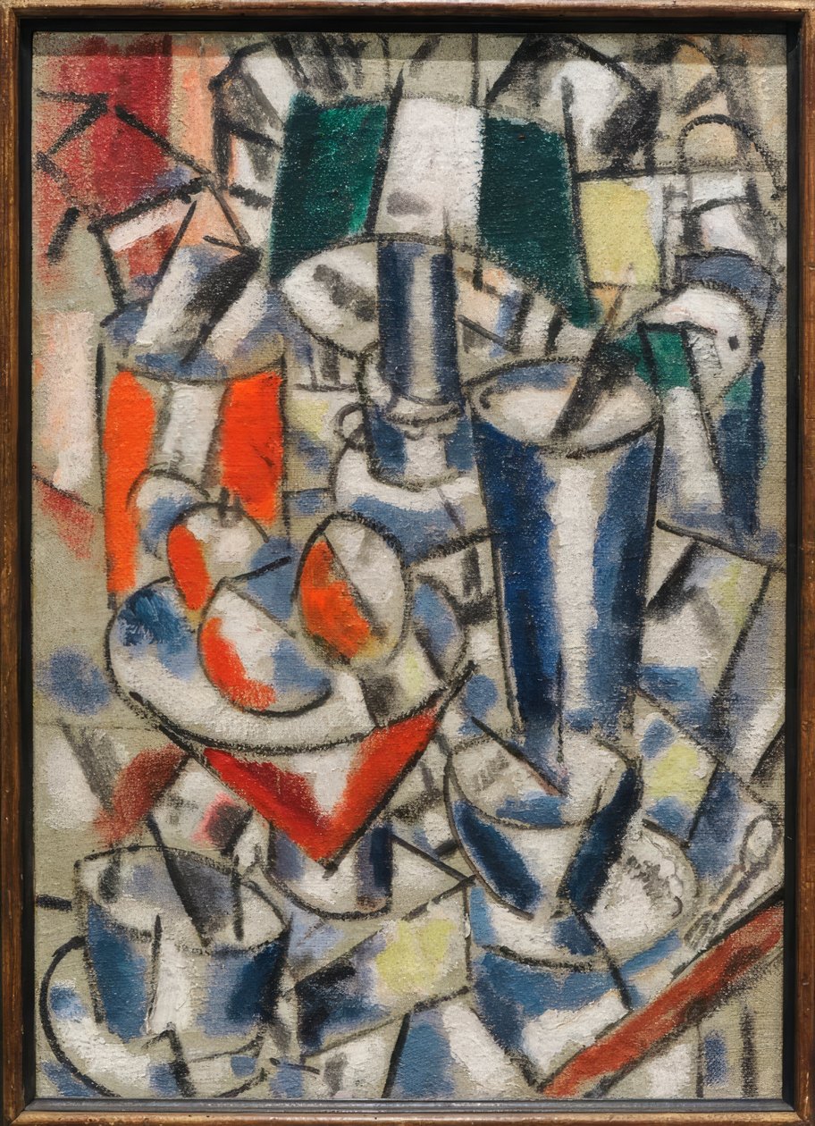 Nature morte à la lampe (Stilleben med lampa) av Fernand Leger