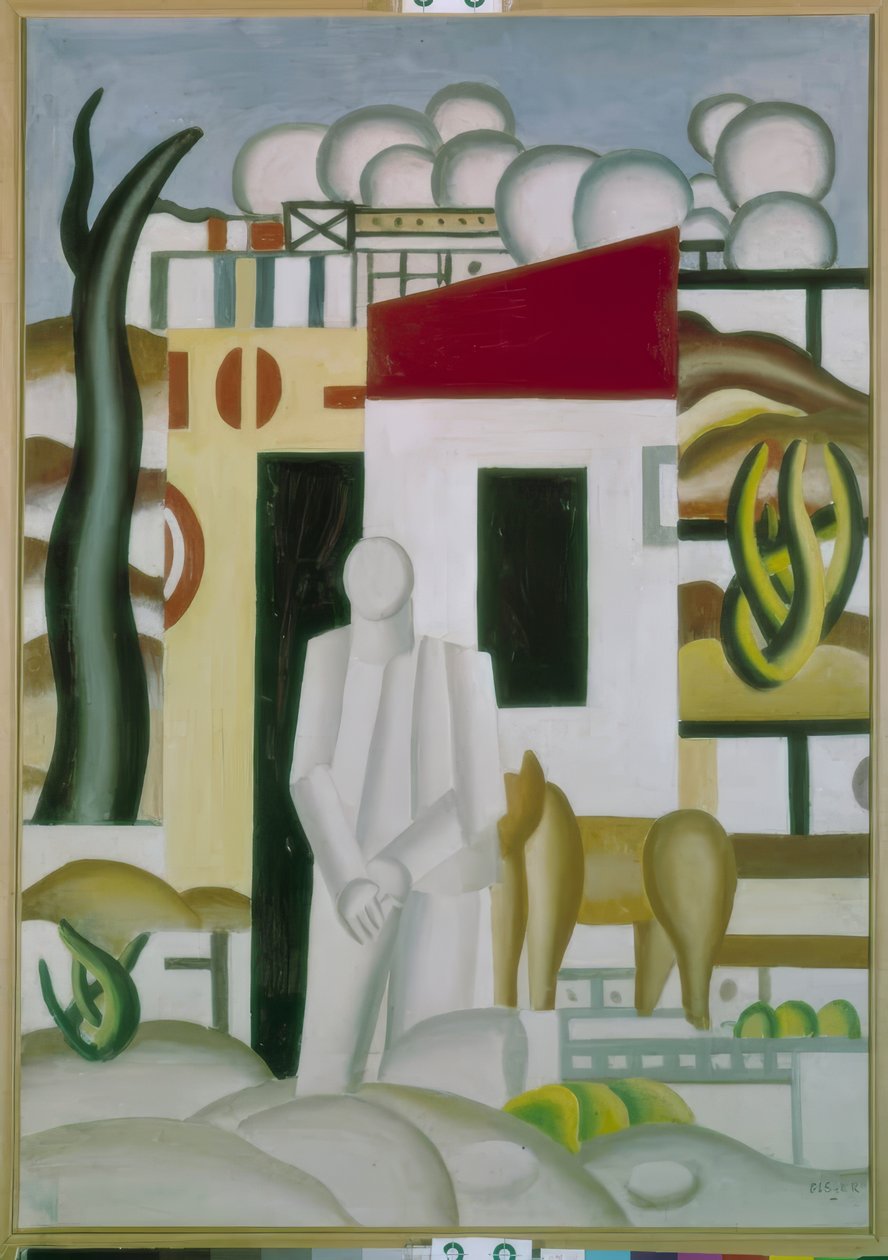 Livlig landskap av Fernand Leger