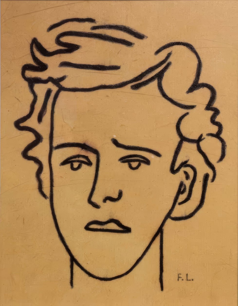 Porträtt, Arthur Rimbaud-museet, Charleville-Mézières, Ardennerna, Frankrike av Fernand Leger