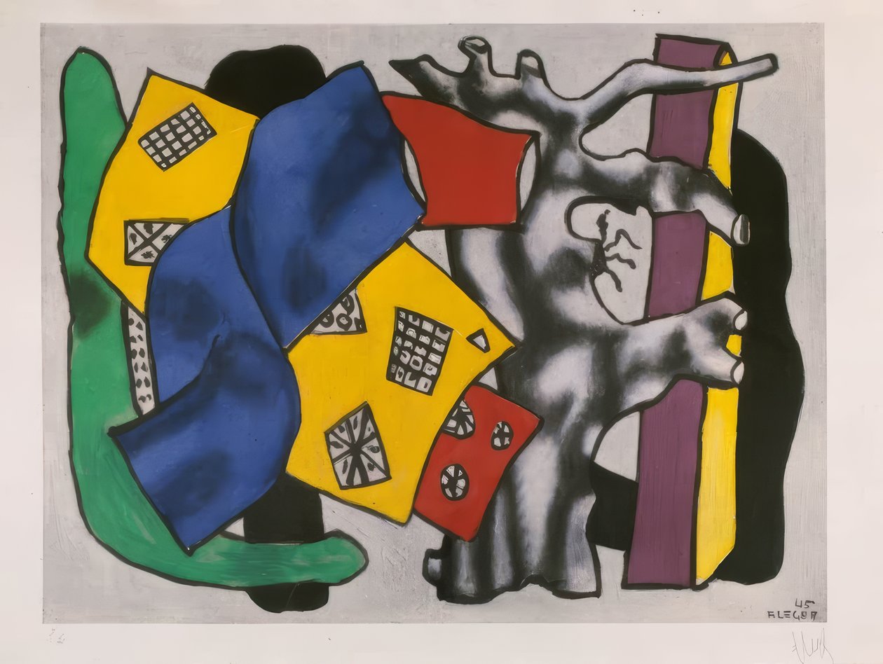 "Racines grises" (Grå rötter) av Fernand Leger