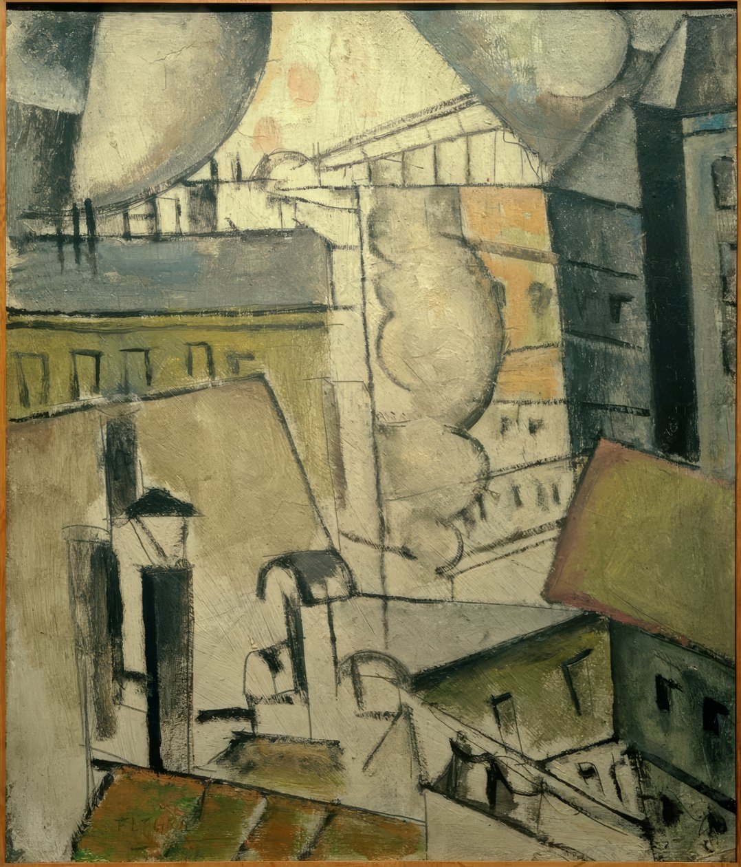 Rök över hustaken, 1911 av Fernand Leger