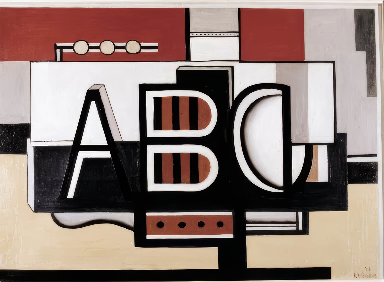 Stilleben Abc av Fernand Leger