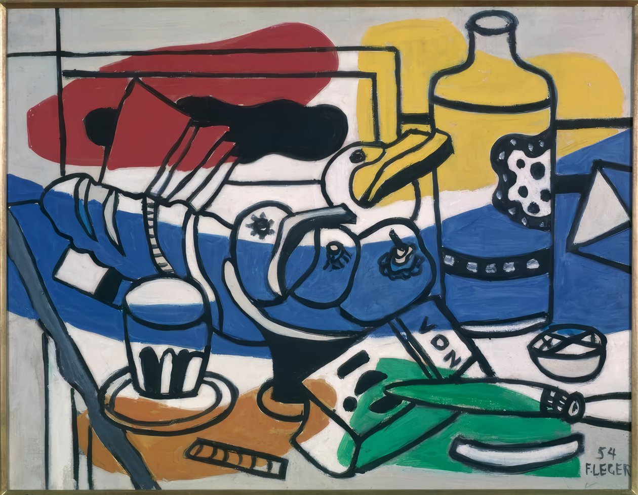 Stilleben med tre frukter av Fernand Leger