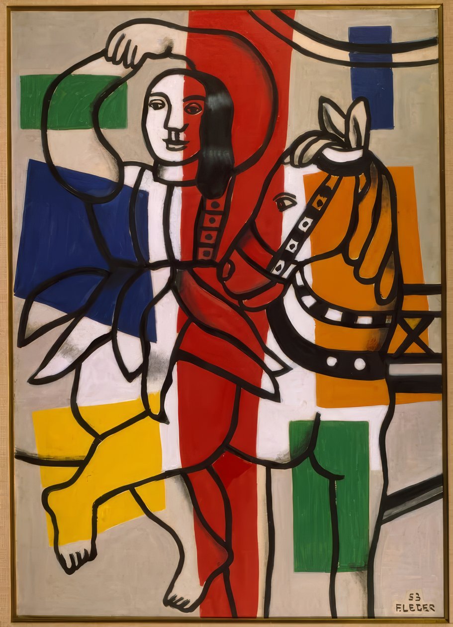 Dansare med häst av Fernand Leger