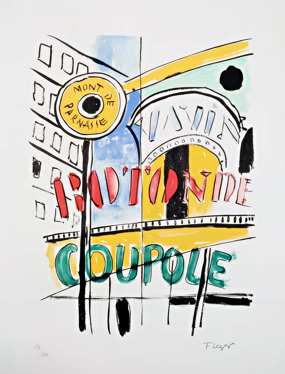 "Staden: Montparnasse" av Fernand Leger