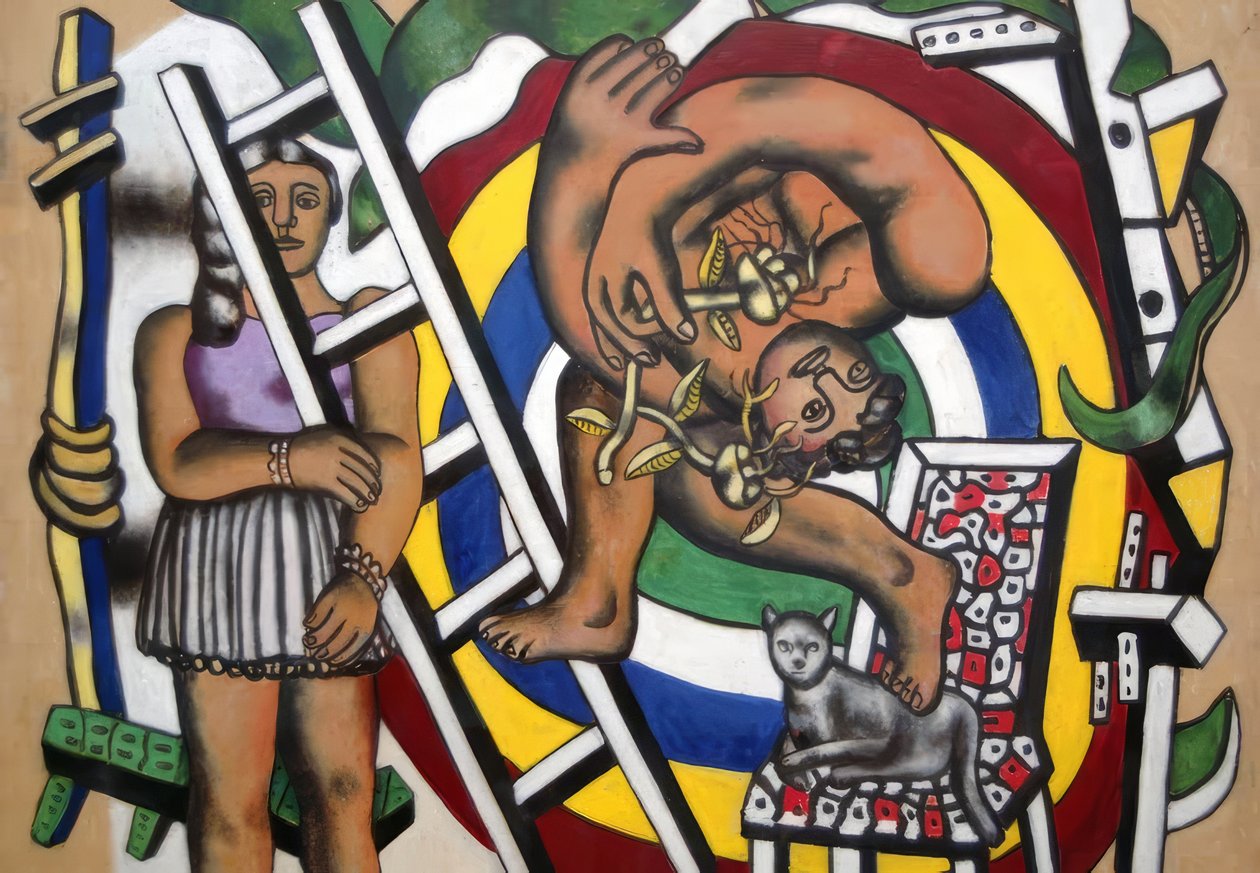 Akrobaten och hans partner av Fernand Leger