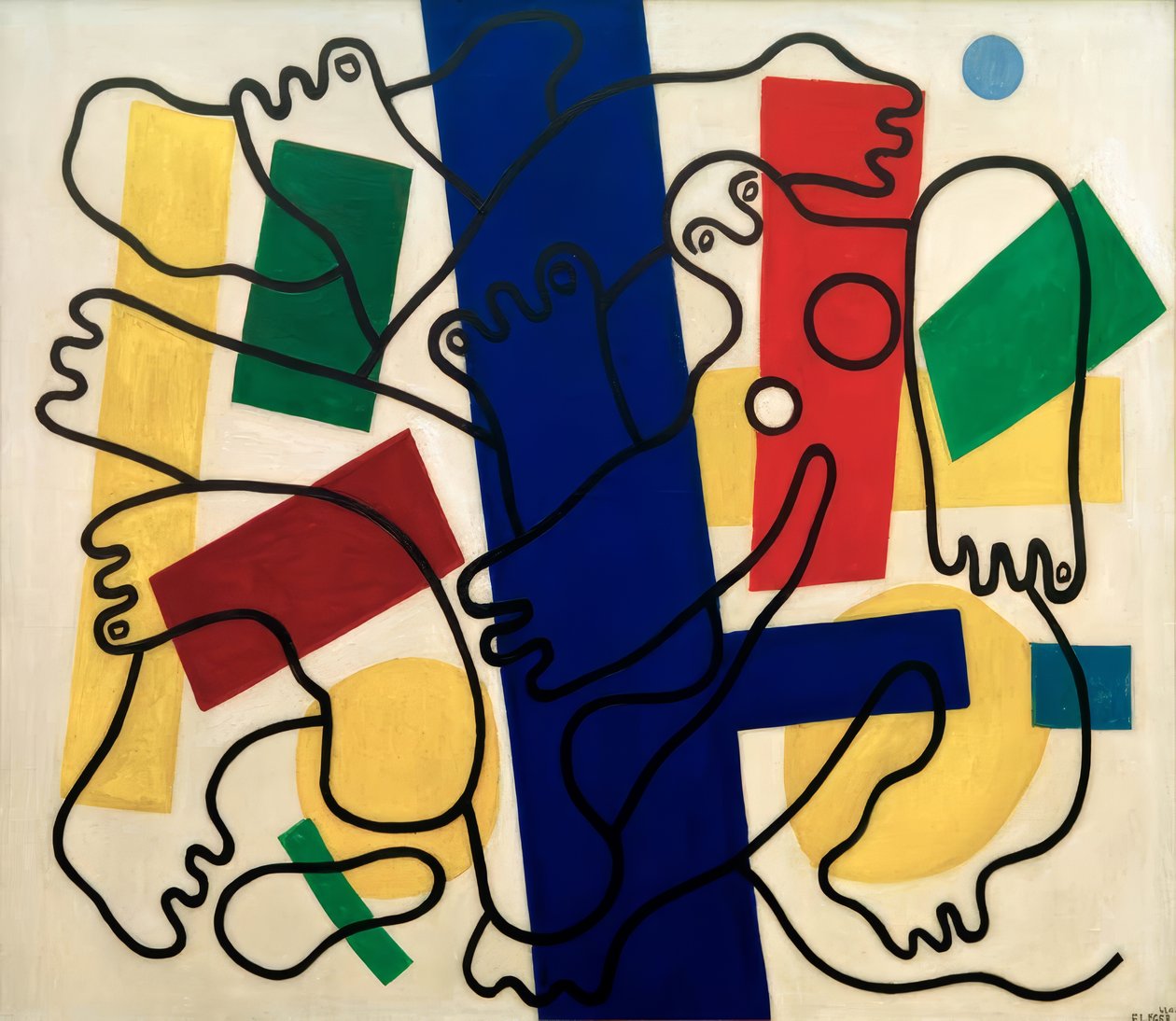 Två akrobater (dykare) av Fernand Leger