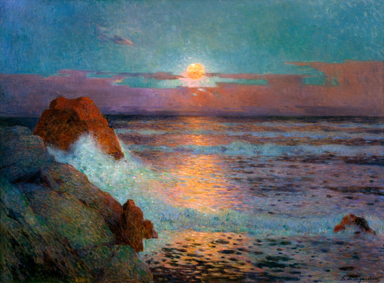 Solnedgången vid havet, 1925 av Fernand Loyen du Puigaudeau