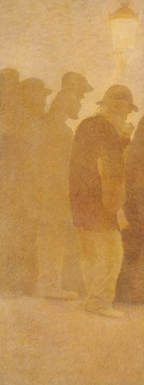 The Mouthful of Bread, Waiting in Line, studera för "Charity" av Fernand Pelez