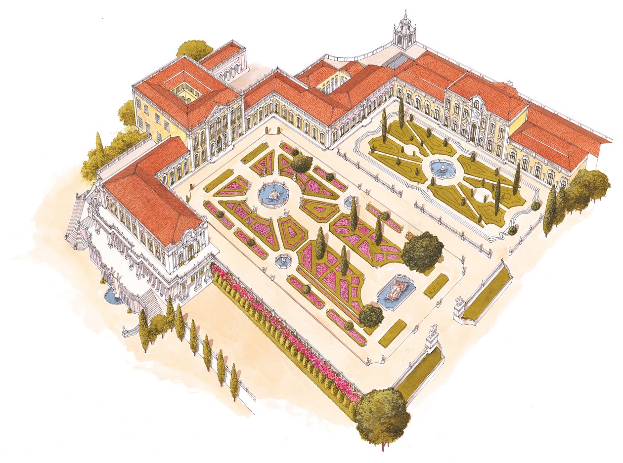 Queluz National Palace. Lissabon, Portugal av Fernando Aznar Cenamor