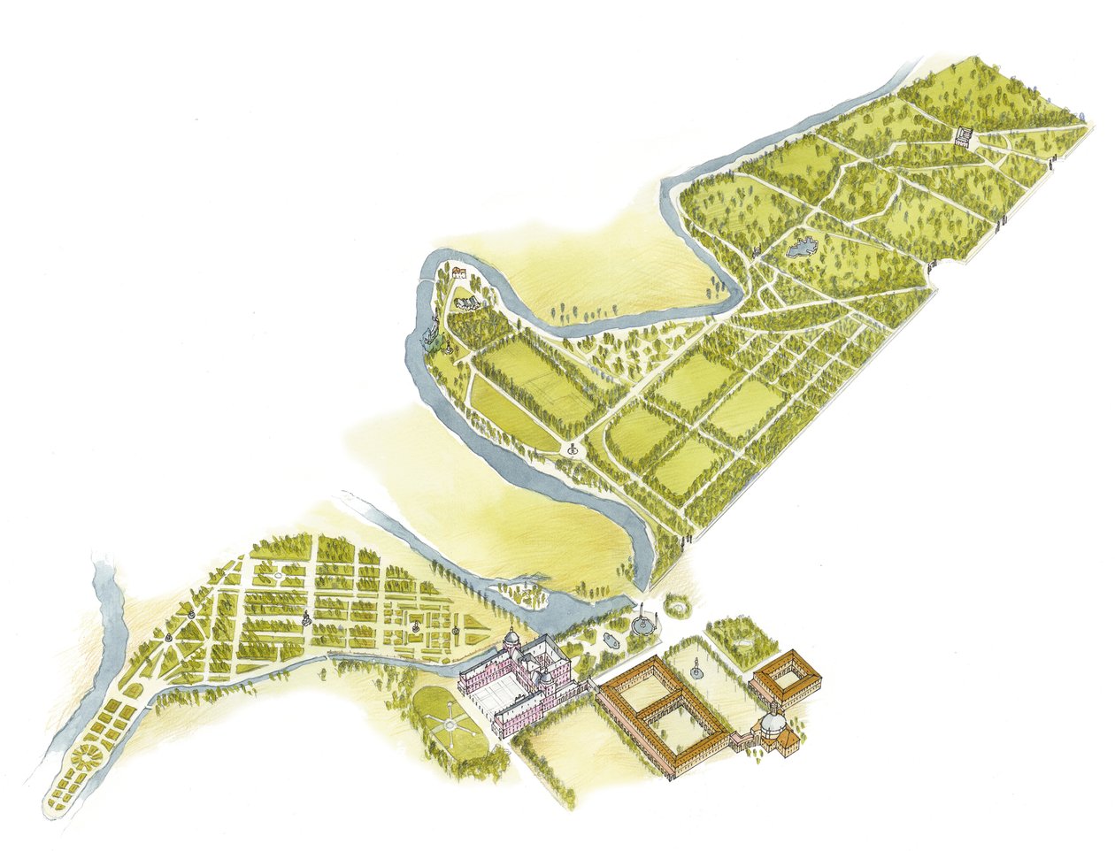 Kungliga palatset och trädgårdarna. Aranjuez, Spanien av Fernando Aznar Cenamor