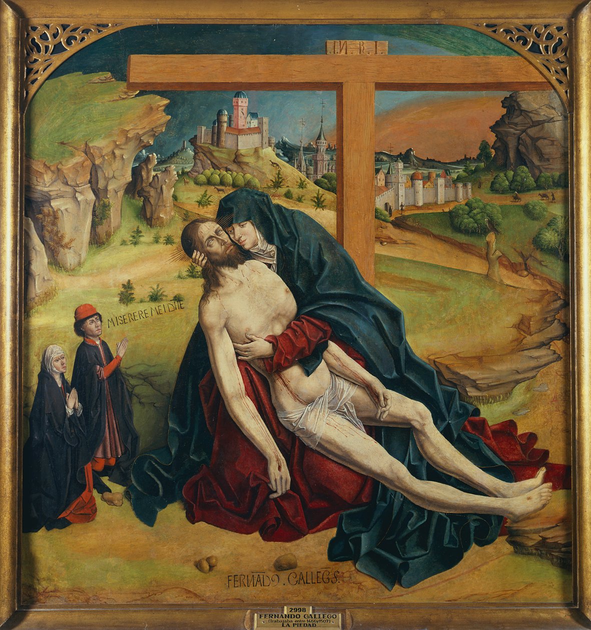 Pieta med två givare av Fernando Gallego