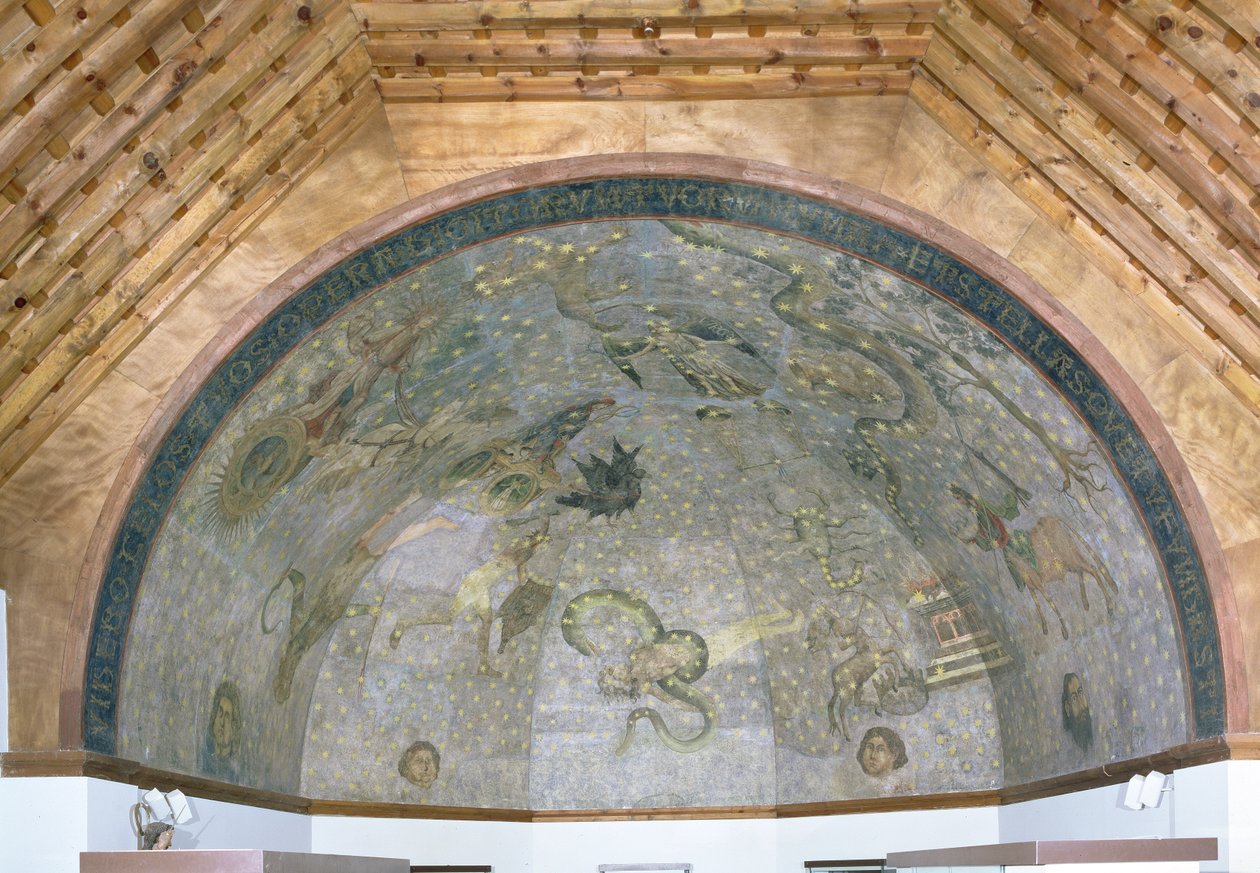 Vy över valvet med "Cielo de Salamanca", ca 1480-90 av Fernando Gallego